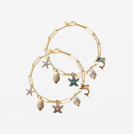Charm Bond – Pink & Blue Duo Set - Florana